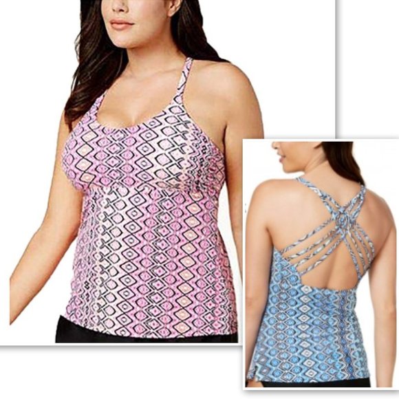 Island Escape Other - NWT Island Escape Strappy Back Tankini 18W